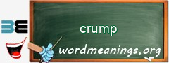 WordMeaning blackboard for crump